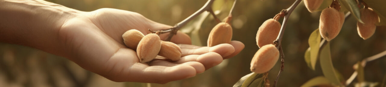 Recolección de la almendra 